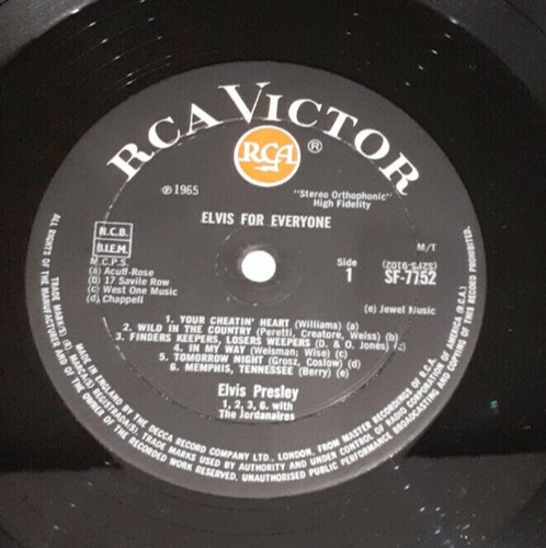 Elvis for everyone stereo red - elvis,