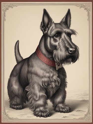 Scottish terrier vintage - terrier,