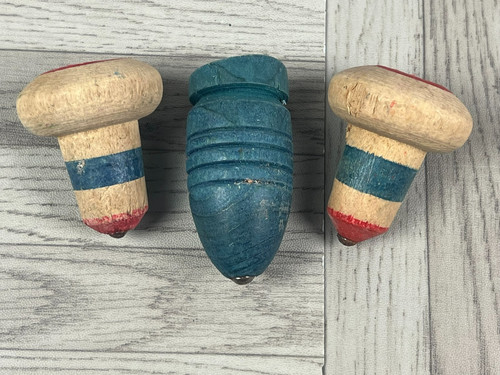 Vintage wooden spinning top - vintage,