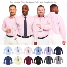 Mens Regular Fit Shirt,Double Cuff,Free Cufflinks,Formal Janeo British Apparel
