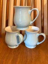 Three Denby Colonial Blue  Craftsman Mugs - 2nds?