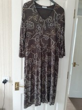 Adini dress, Large, relaxed 14 (or 16), v neck, Viscose Jersey + elastane, VGC