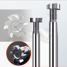 Ø 16-60mm Carbide-Tipped T-Slot Keyseat End Mill Woodruff Cutter 6 Flute 4 Flute