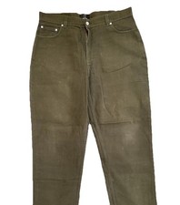 Men’s Dark Olive Green Jeans Wide Fit ~ Waist 38 Leg 29 (Small imperfection)