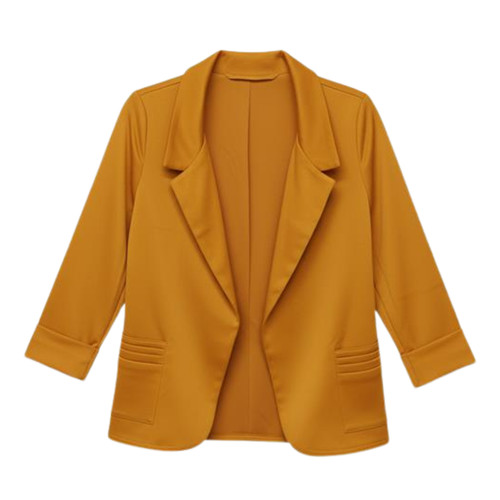 Women open front blazer - front,