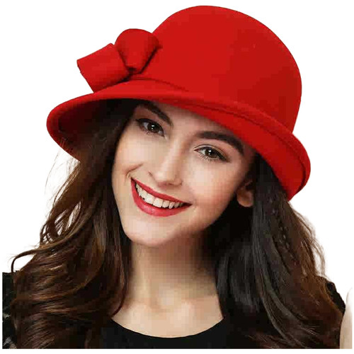 Felt pillbox hat - felt,