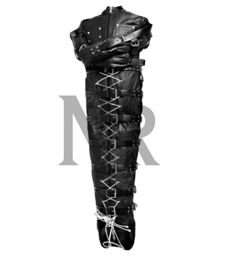 Leather straitjacket sleep - straitjacket,