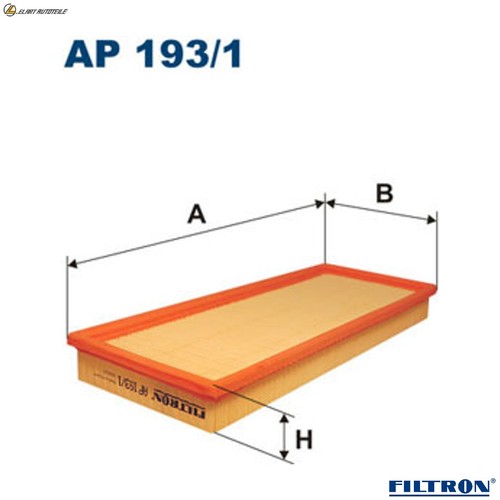 Air filter 193 for jaguar - filter, 193/1