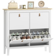 Homcom drawer shoe cabinet - 4,