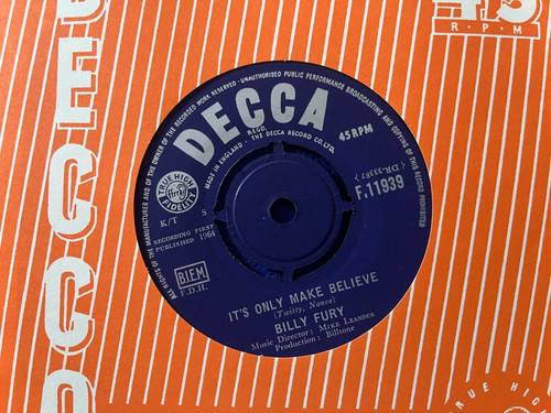 Billy fury s only - it's, make