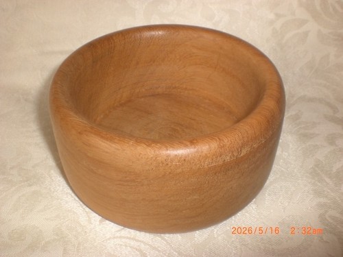 Hand turned wooden nut - hand,