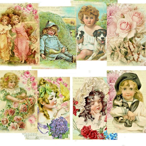 Vintage victorian children - vintage,