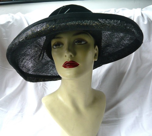Whiteley wide brimmed - wide, black