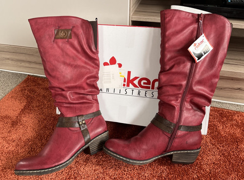 Ladies rieker burgundy knee - ladies,