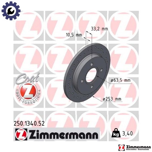 Brake disc 250 1340 - 2x,
