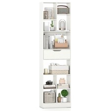 71"Bookcase w/Drawer, 10 Open