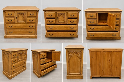 Solid pine gothic style - solid,