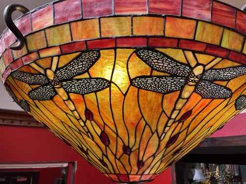 Huge tiffany ceiling light - tiffany,