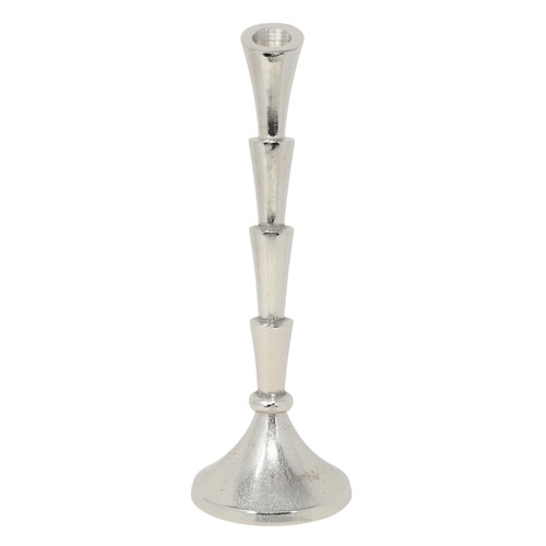 Aluminium candlestick holder - aluminium,