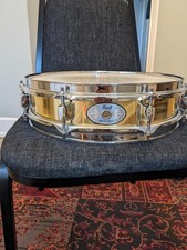 Pearl Brass Piccolo Snare Drum with Protection Racket Case