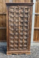 Antique Indian Ammunition Hand Made Solid Wooden Cabinet 
