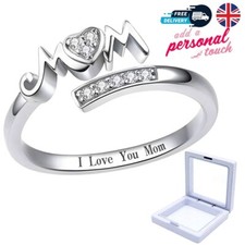 925 Sterling Silver Mom Ring