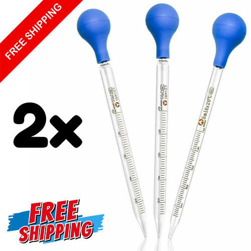 2x10ml glass pipette - glass, graduated