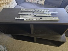 X2 IKEA BESTA BESTÅ Frame With wall mount brackets - dark brown.