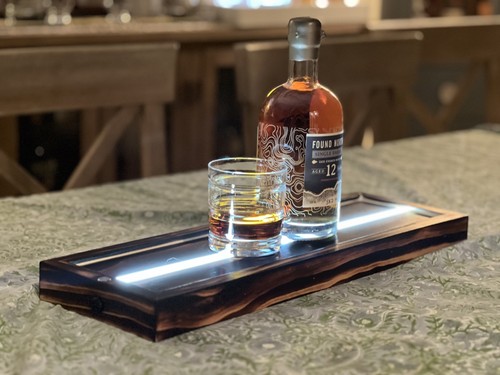 Portable lighted whiskey - lighted,