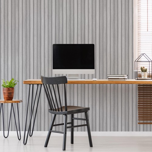 Fresco wooden slats wallpaper - fresco,