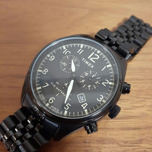 Timex waterbury black - timex, quartz