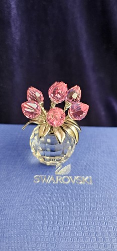 Swarovski rose tulips - tulips, vase