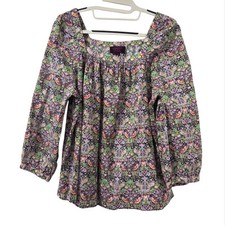 J Crew Liberty Top Sz 4 Art