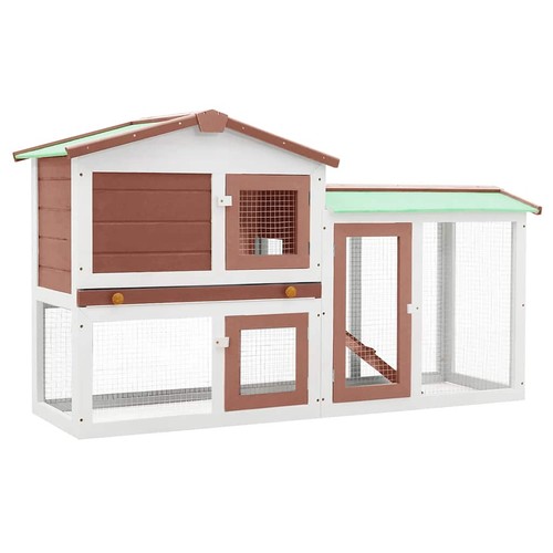 Outdoor large rabbit hutch - large,
