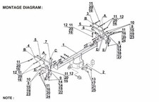 Flange Neck Tow Bar For MAZDA