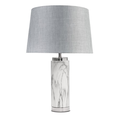 Table lamp cylinder grey - lamp,