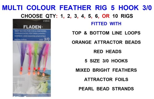 Multi colour feather - multi,