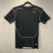 Nike Pro Combat Dri Fit Compression Wear Black T-shirt/Baselayer Mens Uk Size XL