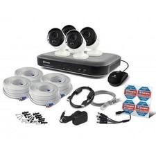 Swann CCTV System 8 Channel 3MP DVR 4 x 3MP Thermal Sensing Cameras & 2TB HDD