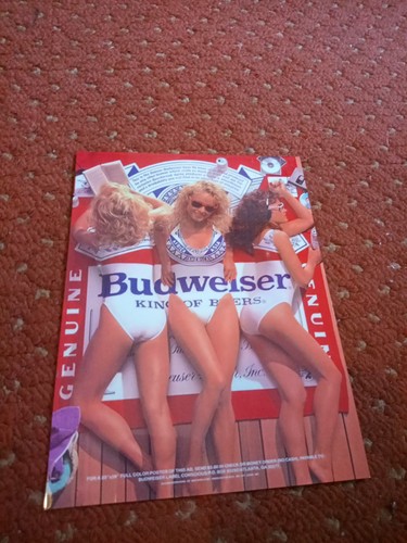 Budweiser metal sign - metal,
