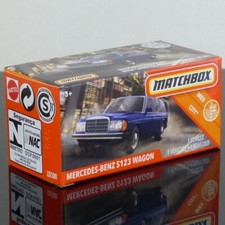 Matchbox 2020 Power Grabs 13/100 Mercedes-Benz S123 Wagon blue BOXED SEALED