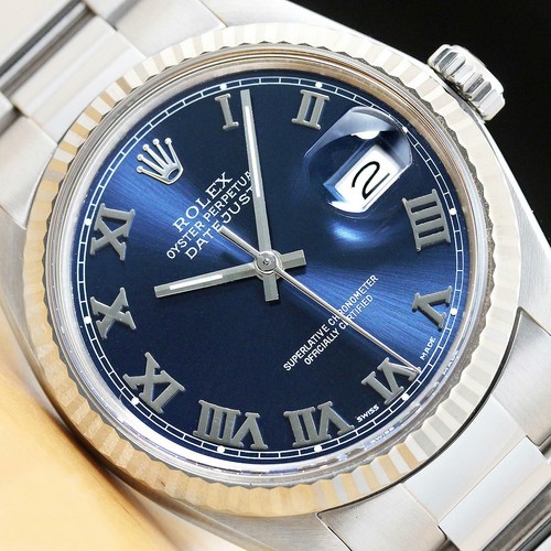 Mens rolex datejust 16014 blue - datejust,