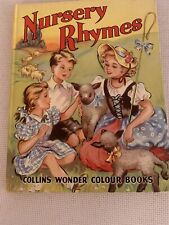 Nursery Rhymes Children’s Hardback Book Jeanne Farrar Colour Illustrated Vintage