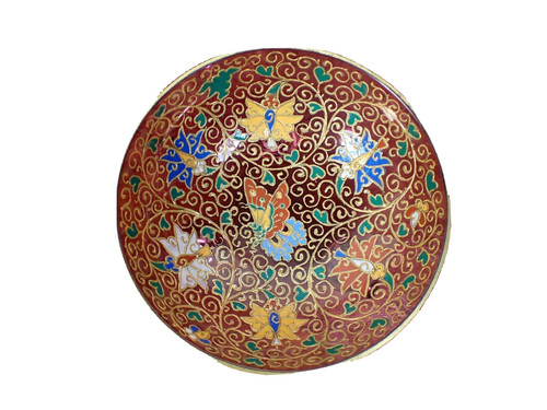 Bohemian enamelled cranberry - bohemian,