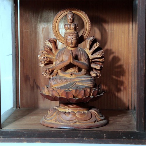 Vintage japanese wooden carved - wooden,