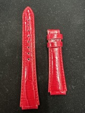Genuine Aqua Marin Red Leather
