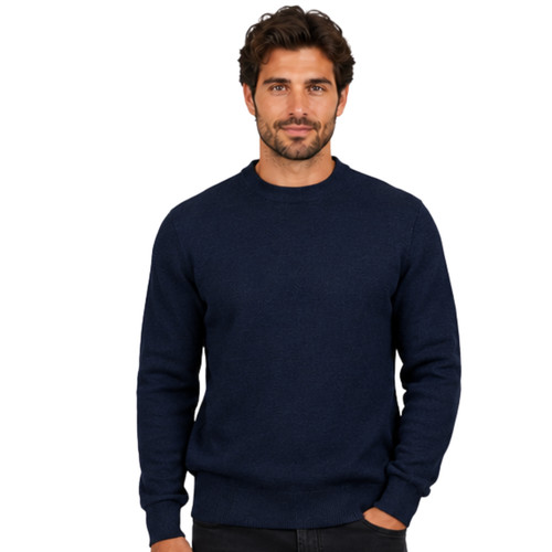Men knitted crew - men, jumper