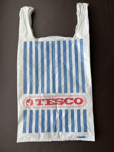 Vintage tesco plastic carrier - tesco,