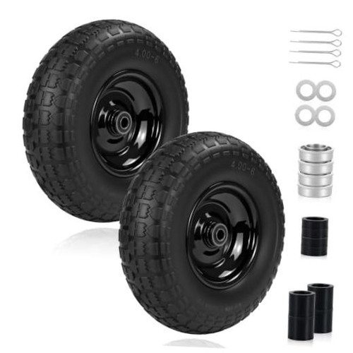 2pc 6 flat free tire - flat,