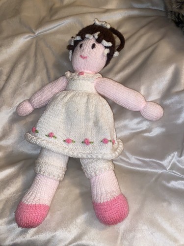 Handmade knitted ballerina - handmade, rag